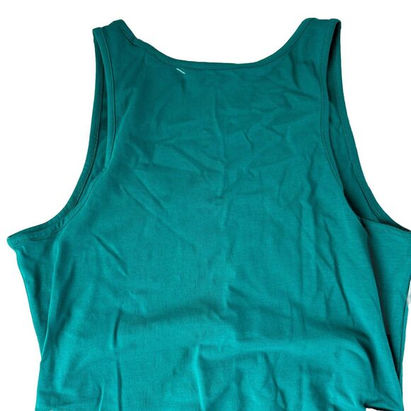 Athleta Tank Top Womens Green Scoop Neck Ruched Sides XXS NWOT - Picture 12 of 12